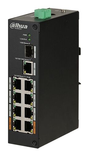 DAHUA DH-PFS3110-8ET-96 8 PORT POE (8FE POE+1GE+1GE SFP,TOPLAM 96W POE)
