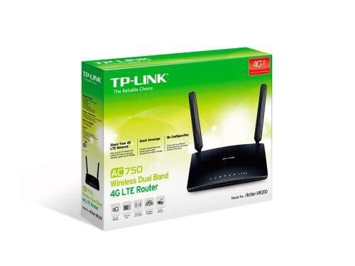 TP-LINK ARCHER MR200 4 Port 10/100Mbps AC750 2 Anten Masaüstü Dual Band 4G LTE Router
