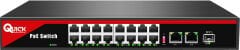 QUICK (Q16P3U) 16 PORT POE 10/100 +3x10/1000 1xSFP 250W SWİTCH
