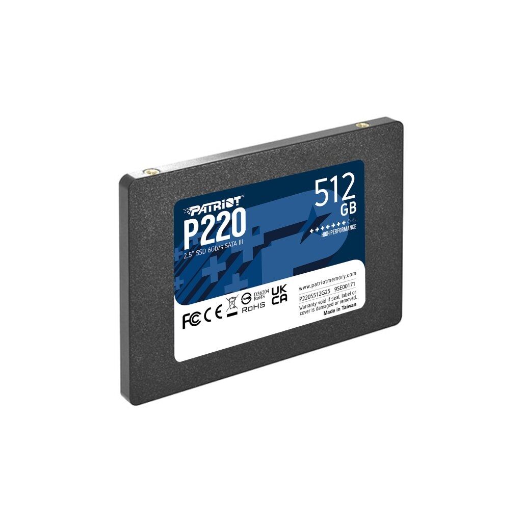 PATRIOT P220 512GB 550/500MB/s 2.5'' SATA3 SSD P220S512G25