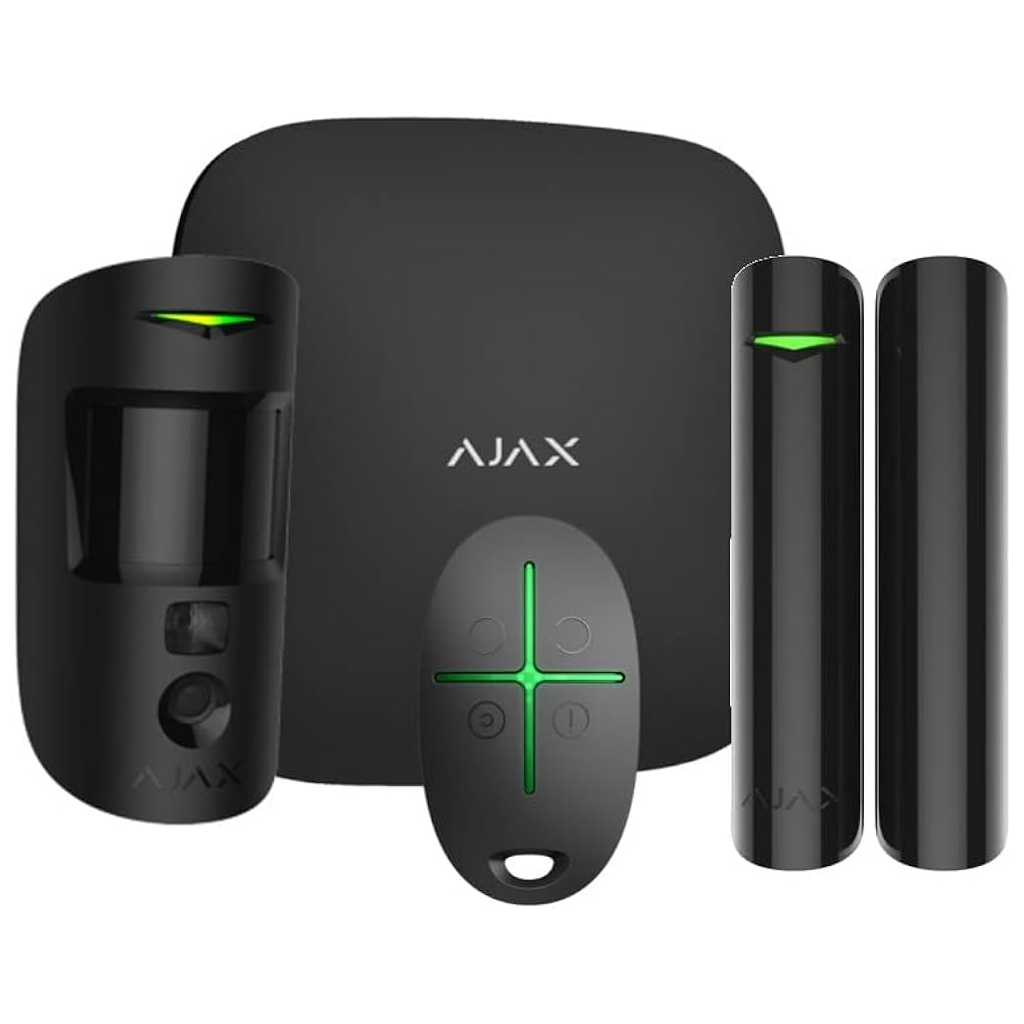 AJAX  StarterKit Cam, Kablosuz, Alarm Kiti, SİYAH