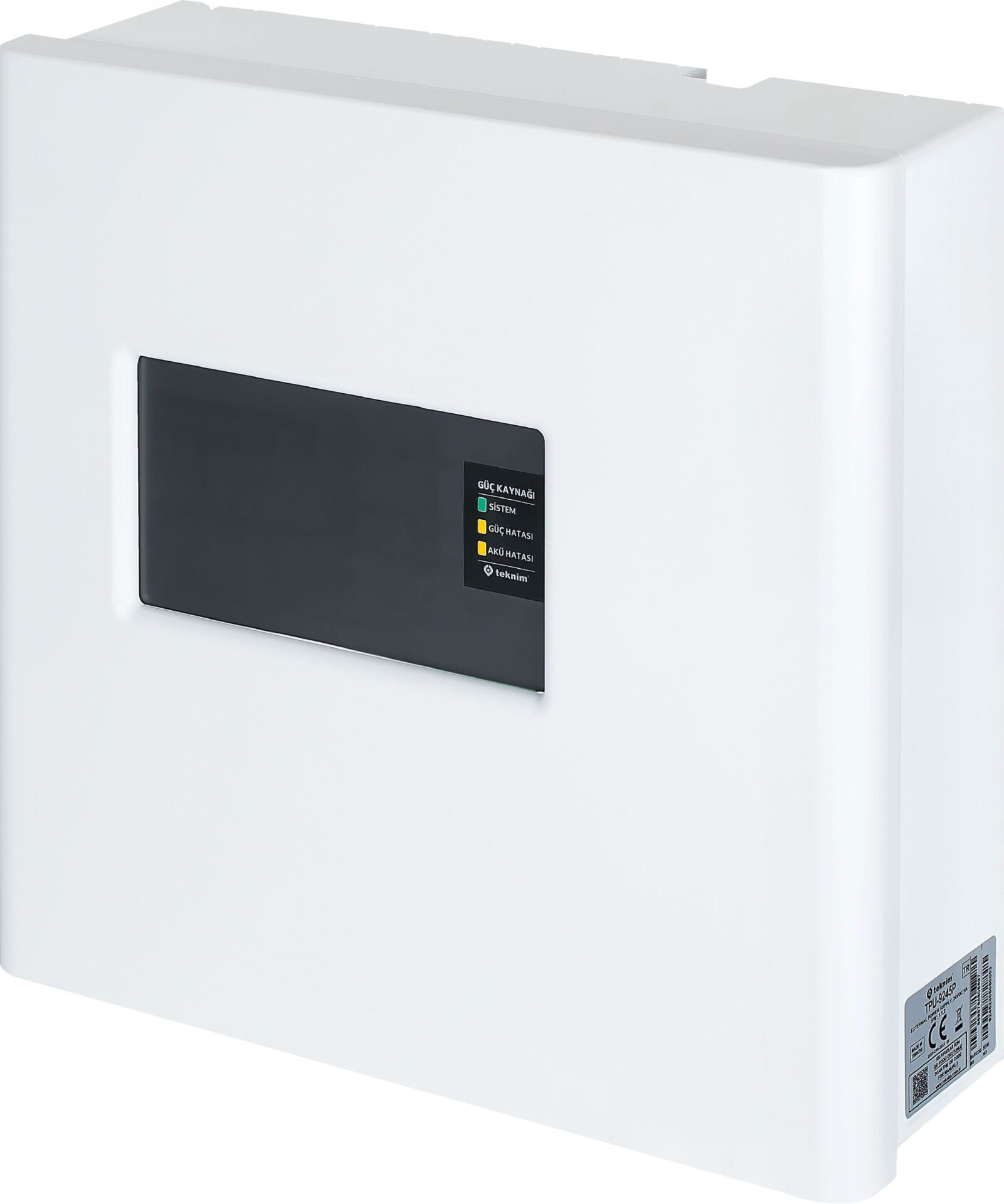 TEKNİM TPU-9245P HARİCİ GÜÇ KAYNAĞI 24 VOLT 5 AMPER EN-54, PLASTİK KASA, (AKÜ HARİÇ)