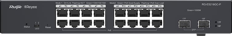 RUİJİE - REYEE RG-ES218GC-P 18-Port Gigabit Smart POE Switch