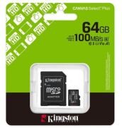 KİNGSTON 64GB CANVAS SELECT PLUS MİCRO SD CARD SDCS3/64GB