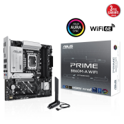 ASUS PRIME B860M-A WIFI, 4xDDR5 2x M.2, HDMI, 2xDP, Wİ-Fİ 6E, Bluetooth v5.3, Type-C, Intel Core Ultra CPU(Seri 2), LGA1851 Soket Anakart