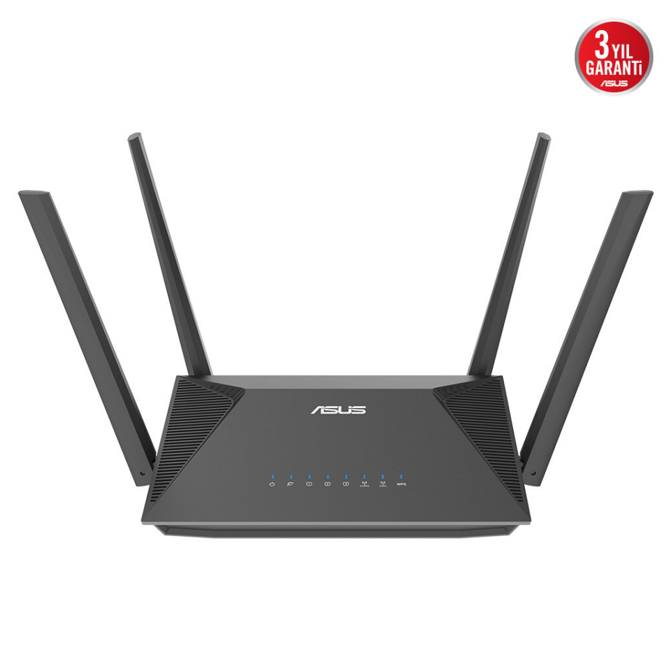 ASUS RT-AX52 Pro, AX3000, 3 Port, 3000Mbps,  Dual Band, WİFİ 6, AiMesh, Extendable Router