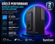 SUNCOM Force SC3-184 i5-14400 8GB 256GB SSD O/B DOS Masaüstü PC