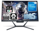 QUADRO STARK AI H424 14165 i5-14400 16GB 512GB SSD 23.8'' DOS All in One PC