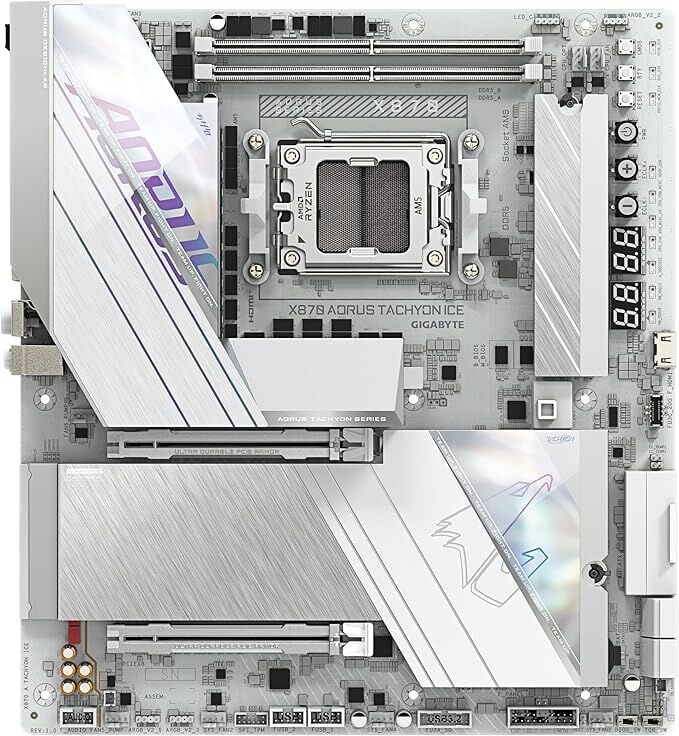 GIGABYTE X870A AORUS TACHYON ICE DDR5 8400Mhz HDMI/DP E-ATX AM5