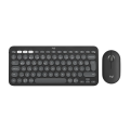 LOGITECH Pebble 2 Combo, Grafit, 920-012245, Bluetooth, Türkçe, Q, Multimedya, Mini Klavye Mouse Set