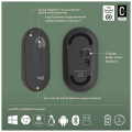 LOGITECH Pebble 2 Combo, Grafit, 920-012245, Bluetooth, Türkçe, Q, Multimedya, Mini Klavye Mouse Set