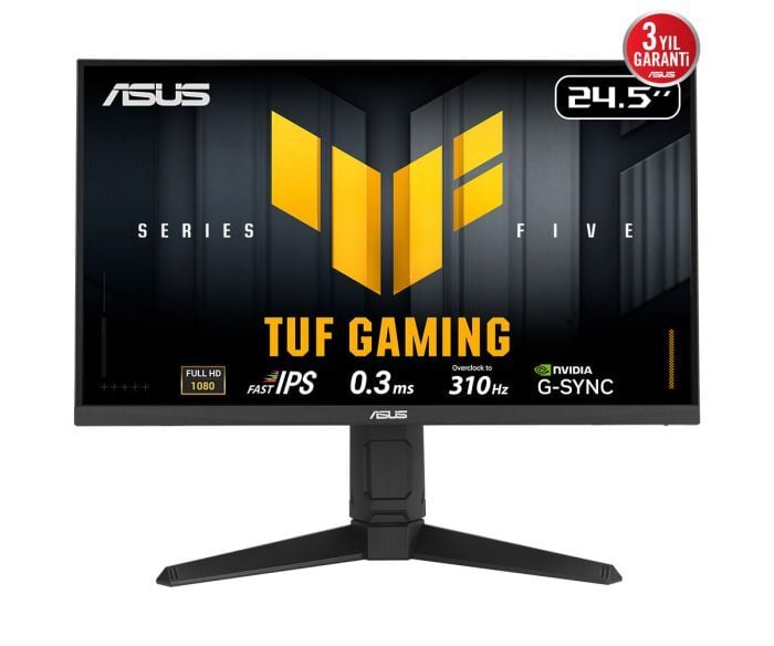 ASUS TUF GAMING VG259QMRL5A 24.5'' Fast IPS 0.3ms 310Hz FullHD 1920x1080 2x HDMI 1xDP Siyah Monitör