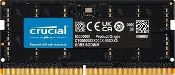 CRUCIAL CT16G48C40S5 16GB (Tek Parça) DDR5 4800Mhz Notebook Bellek