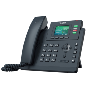 YEALINK SIP-T33G, Masaüstü, Kablolu IP TELEFON, Siyah, 2.4" Renkli Ekran, 2xGigaBit Ethernet Portu, PoE Destekli