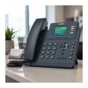 YEALINK SIP-T33G, Masaüstü, Kablolu IP TELEFON, Siyah, 2.4" Renkli Ekran, 2xGigaBit Ethernet Portu, PoE Destekli