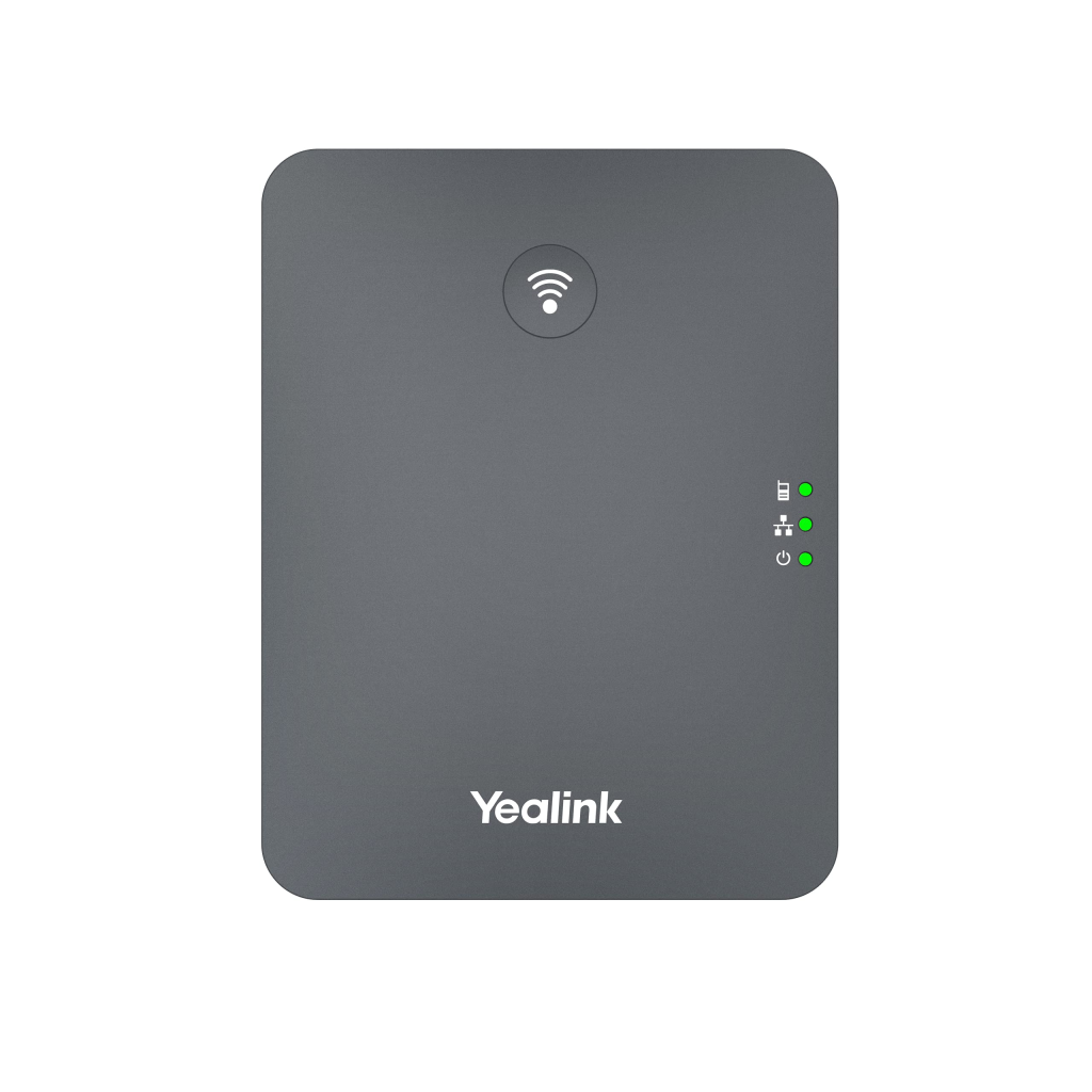 YEALINK W70B, SIP Dect Baz İstasyonu, 10 adede kadar DECT el cihazı desteği, 10 VoIP hesabı desteği, 10/100 Mbps Ethernet portu, PoE destekli