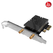 ASUS PCE-BE92BT, WIFI7, BE9400, 5764-2882-688Mbps, 6GHz-5GHz- 2.4GHz, Bluetooth 5.4, PCIe Ağ Adaptörü