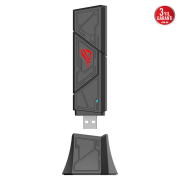 ASUS ROG USB-BE92,WIFI7, BE9400, 2882-2882-688Mbps 6GHz-5GHz-2.4GHz, 4096-QAM Desteği, WPA3 Usb Ağ Adaptörü