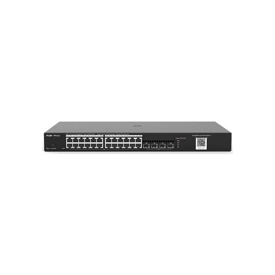 RUIJIE-REYEE RG-NBS3100-24GT4SFP-P 28 Port Gbit 24 Port PoE+ 370W 4xSFP Uplink Rackmount Yönetilebilir (L2) Switch