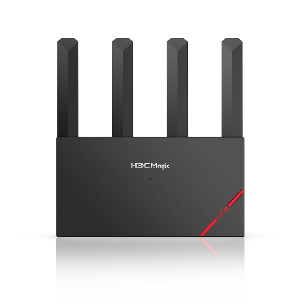 H3C Magic NX30, Dual Band, WiFi 6, 3000Mbps, 4Port GigaBit, 4ad Anten, Masaüstü, Router, Access Point