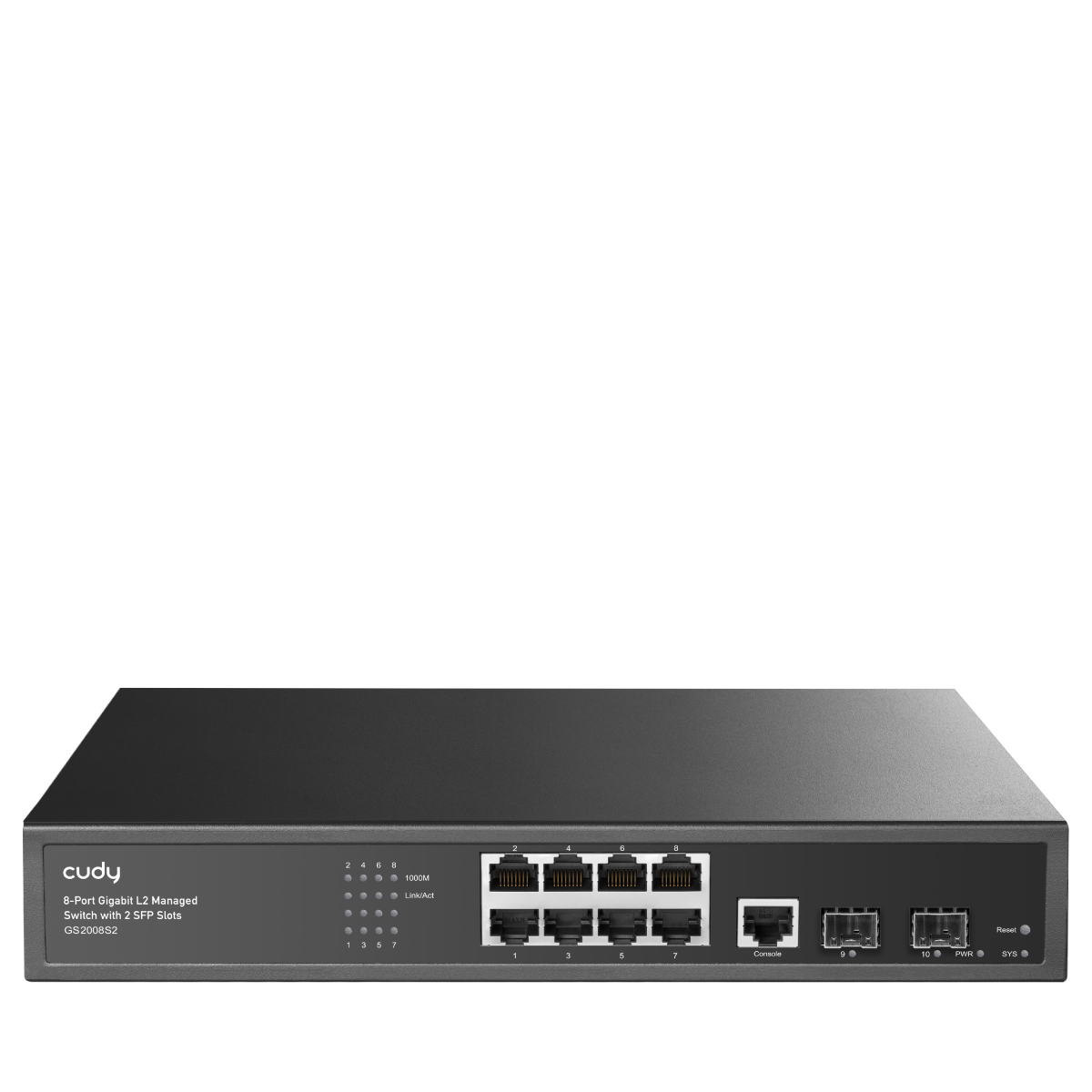 CUDY GS2008S2 8 Port Gbit 1xGbit+2xSFP Uplink Yönetilebilir (L2) Switch