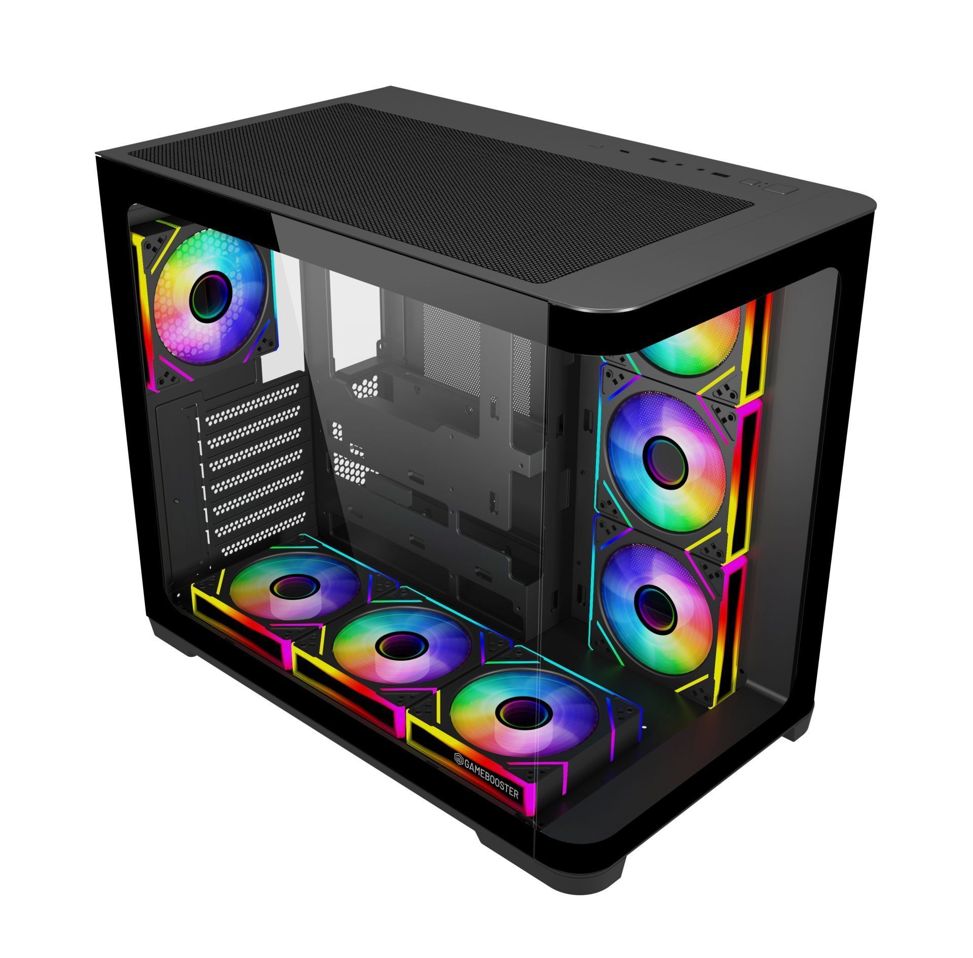 POWER BOOST JBST-GBG2852B-850W 850W 80+ Bronze Siyah (Curved) Mid Tower ATX Kasa