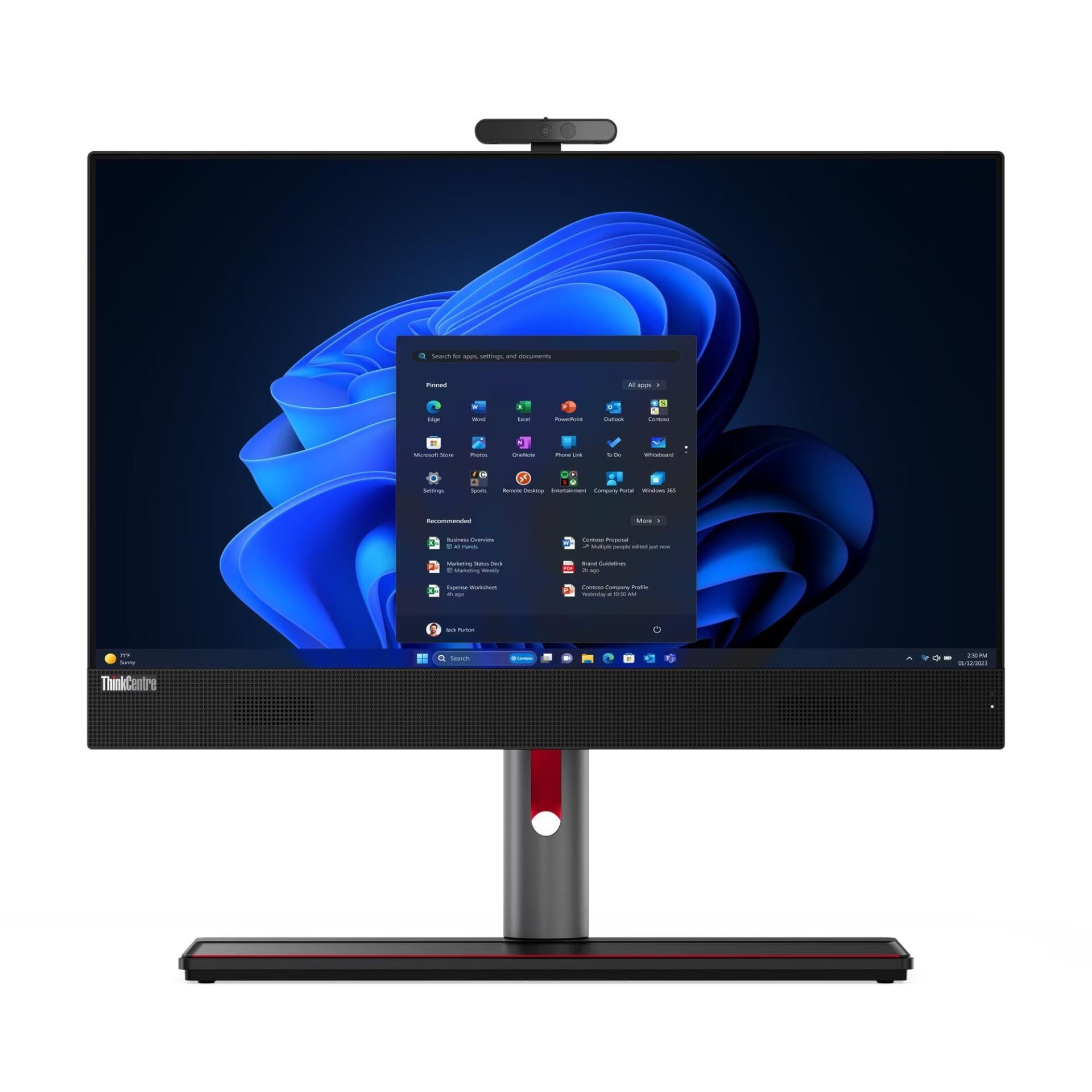 LENOVO 12SKS50800 TC M90A GEN5 I5-14400 16GB 1TB SSD 23.8'' NONTOUCH FREDOOS ALL IN ONE PC - 3yıl Yerinde Garanti