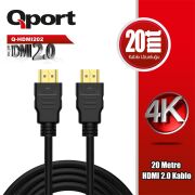 QPORT Q-HDMI202 HDMI 2.0 VERSİYON 4K 60HZ 20 METRE KABLO