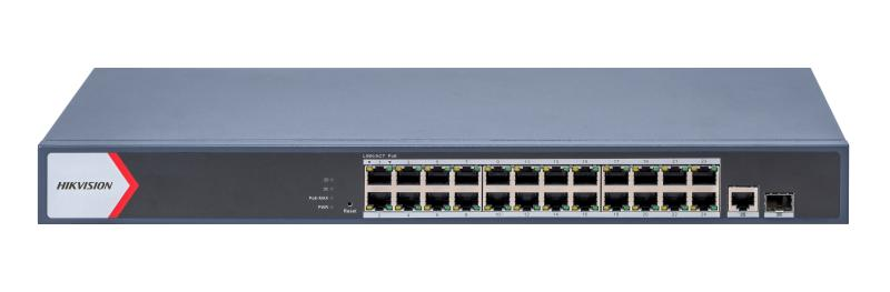 HIKVISION DS-3E1526P-EI/M 26 Port Gbit 24 Port Poe 230W 1xGbit+1xSFP Uplink Yönetilebilir Smart Switch