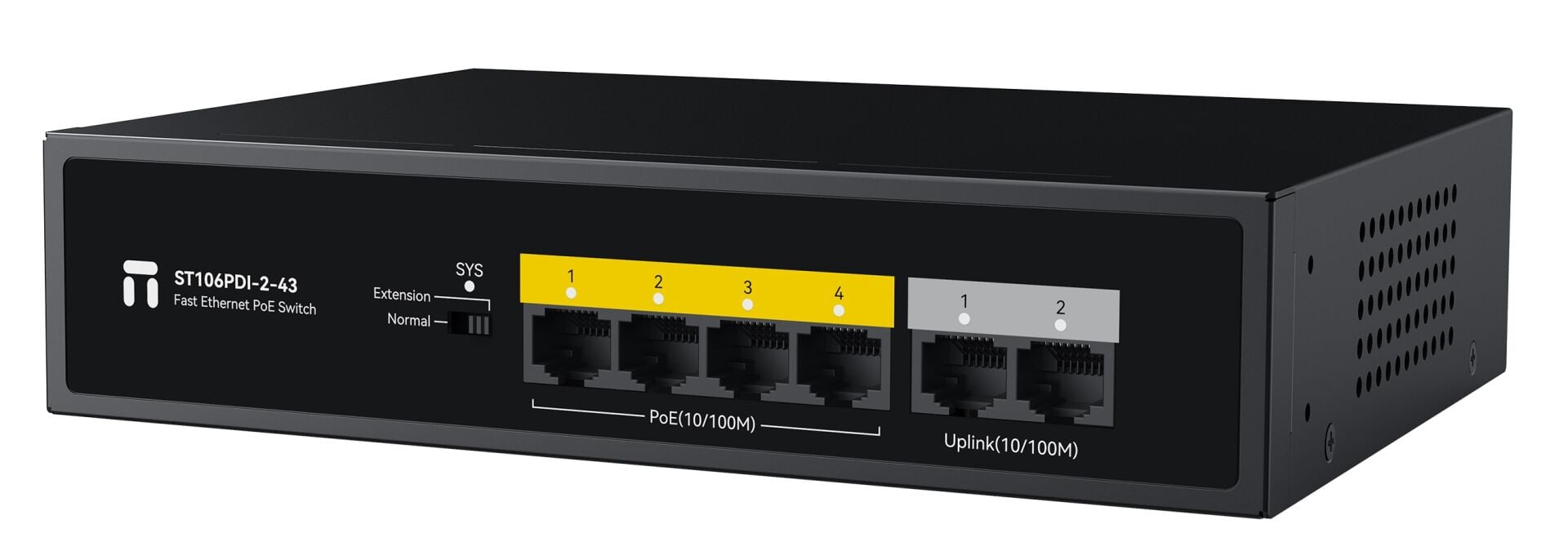 STONET ST106PDI-2-43 4PORT FE POE SWİTCH 43W