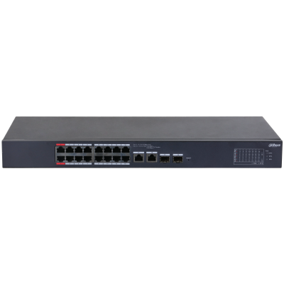 DAHUA DH-CS4218-16ET-135 18 Port Mbit 16 Port PoE+ 154W 2xCombo Uplink Cloud Managed Smart Switch