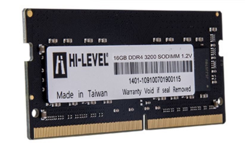HI-LEVEL HLV-SOPC25600D4/16G 16GB (Tek Parça) DDR4 3200Mhz Notebook Bellek