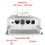 EZCOOL EZ-W580AN DIŞ ORTAM (5.8GHz 1200Mbps 1KM) ACCESS POİNT