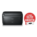 CANON i-SENSYS LBP6030B, Lazer Yazıcı (Siyah), Orjinal +2adet CRG725 Toner Hediyeli (Dakikada 18 Sayfa) ORİJİNAL TONERLİ