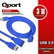 QPORT Q-UZ3030 USB 3.0 3MT UZATMA KABLOSU
