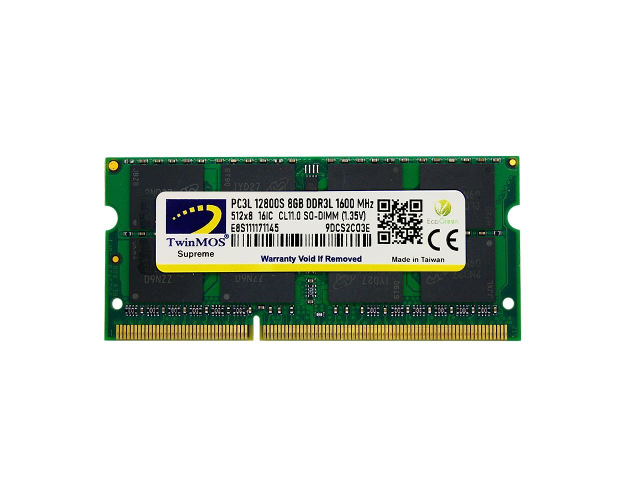 TWINMOS MDD3L8GB1600N 8GB DDR3 1600Mhz Notebook Bellek 1.35 Volt