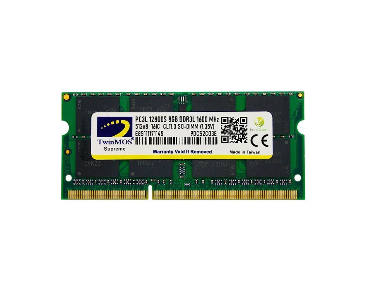 TWINMOS MDD3L8GB1600N 8GB DDR3 1600Mhz Notebook Bellek 1.35 Volt