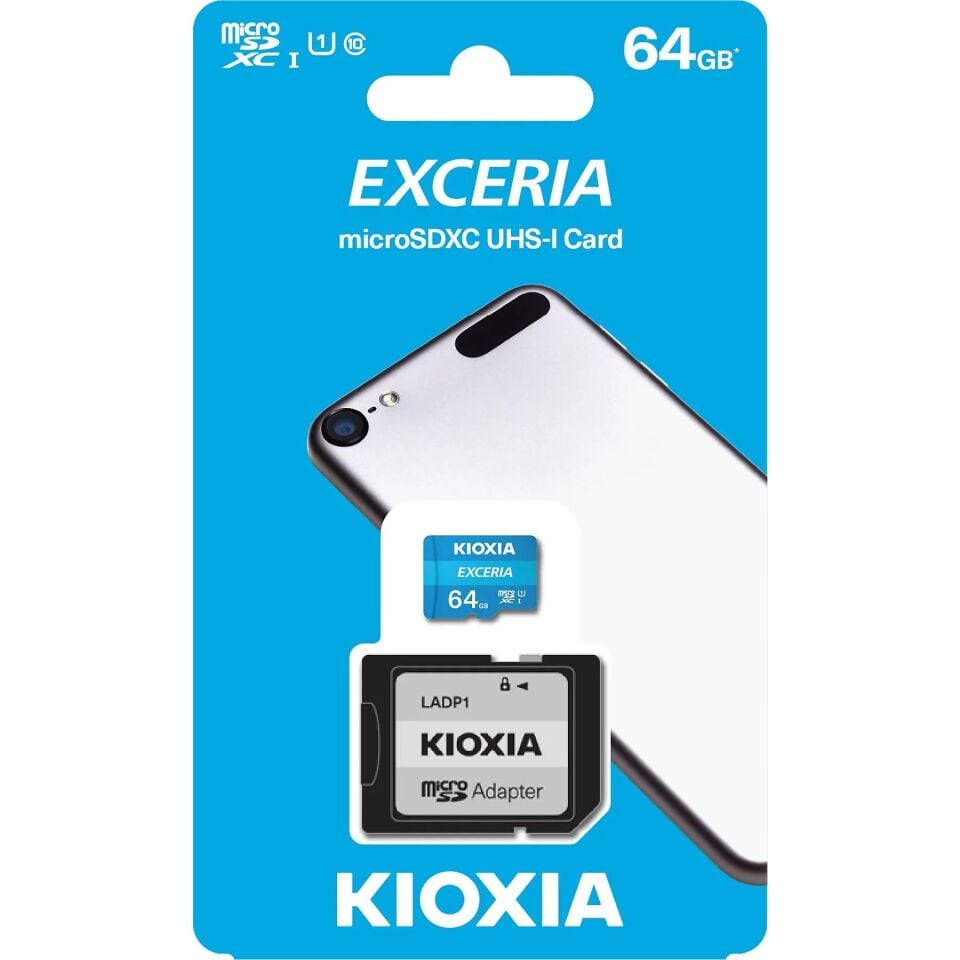 KIOXIA EXCERIA 64GB MICRO SDXC CLASS10 100MB/s HAFIZA KARTI LMEX1L064GG2