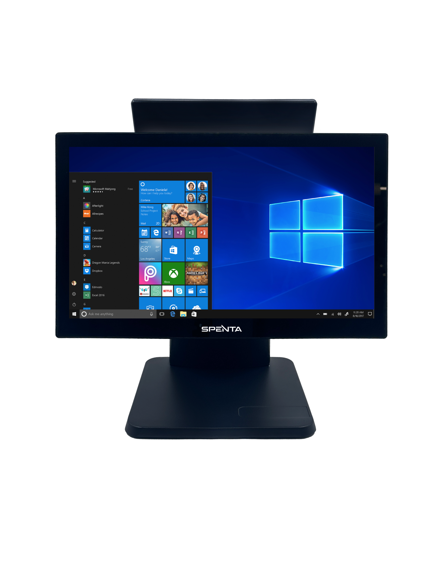 SPENTA SP-156I İ5 4 Nesil 8GB 128GB SSD 15,6'' Multi Dokunmatik +11,6'' Müşteri Gör Ekranı Wifi/Speaker Pos PC