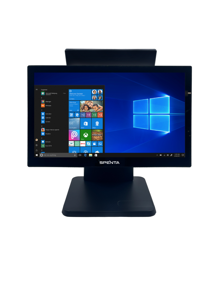 SPENTA SP-156I İ5 4 Nesil 8GB 128GB SSD 15,6'' Multi Dokunmatik +11,6'' Müşteri Gör Ekranı Wifi/Speaker Pos PC