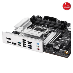 ASUS PRIME B860M-A-CSM, 8666MHz, 4xDDR5 2xM.2, HDMI, 2xDP, Type-C, Intel Core Ultra CPU(Seri 2), LGA1851 Soket Anakart