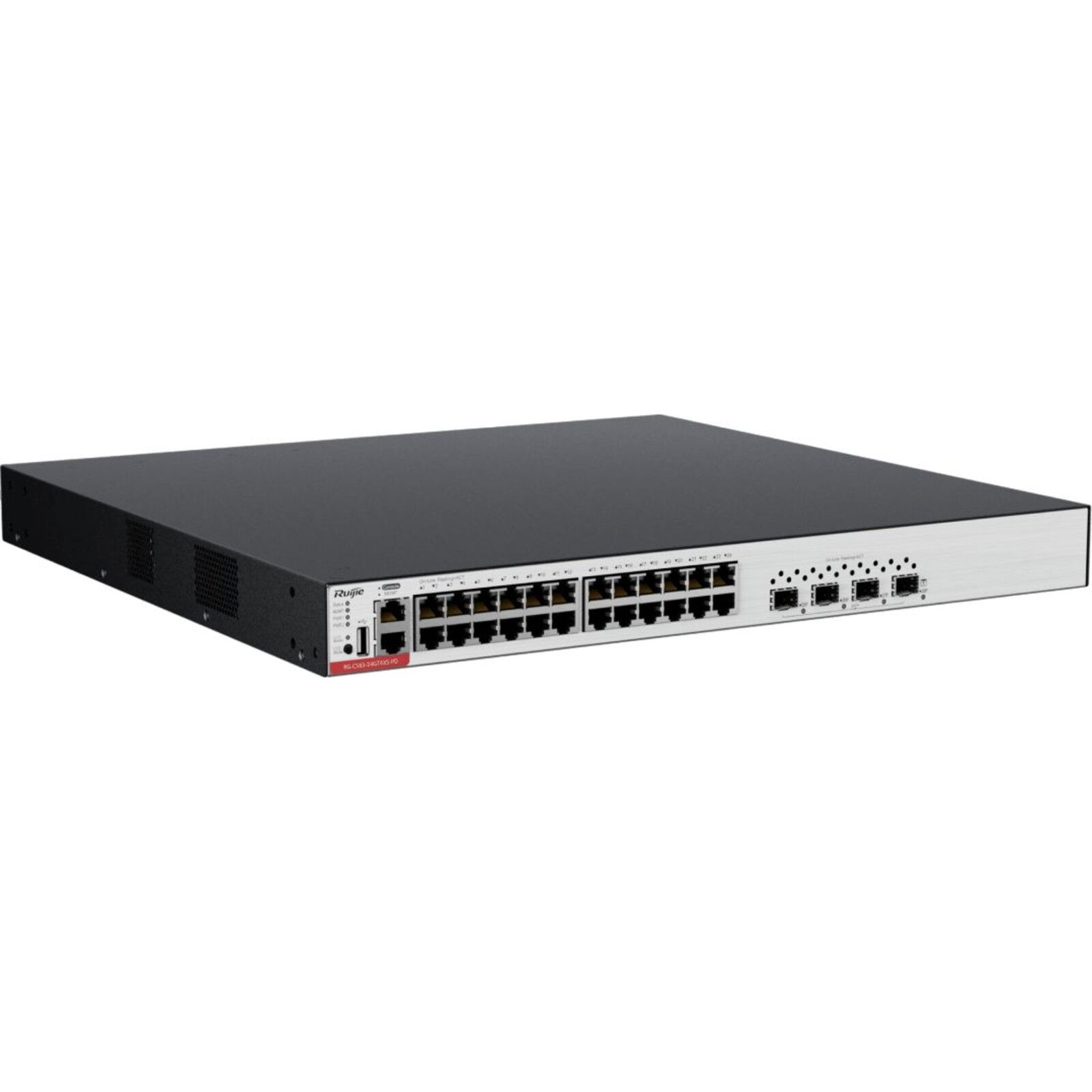 RUIJIE RG-CS83-24GT4XS-PD	24 PORT 10/100/1000 24 PORT POE 4-PORT 1G/10G SFP+ LAYER 3 YÖNETİLEBİLİR RACK MOUNT SWITCH