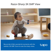 TP-LINK Tapo TC74 (C230), 3K, 5,0Mpix, İç Mekan, WiFi, 12Mt. Gece Görüşü, 360 Dönüş, İki Yönlü Ses Güvenlik Yapay Zeka Destekli Kamera