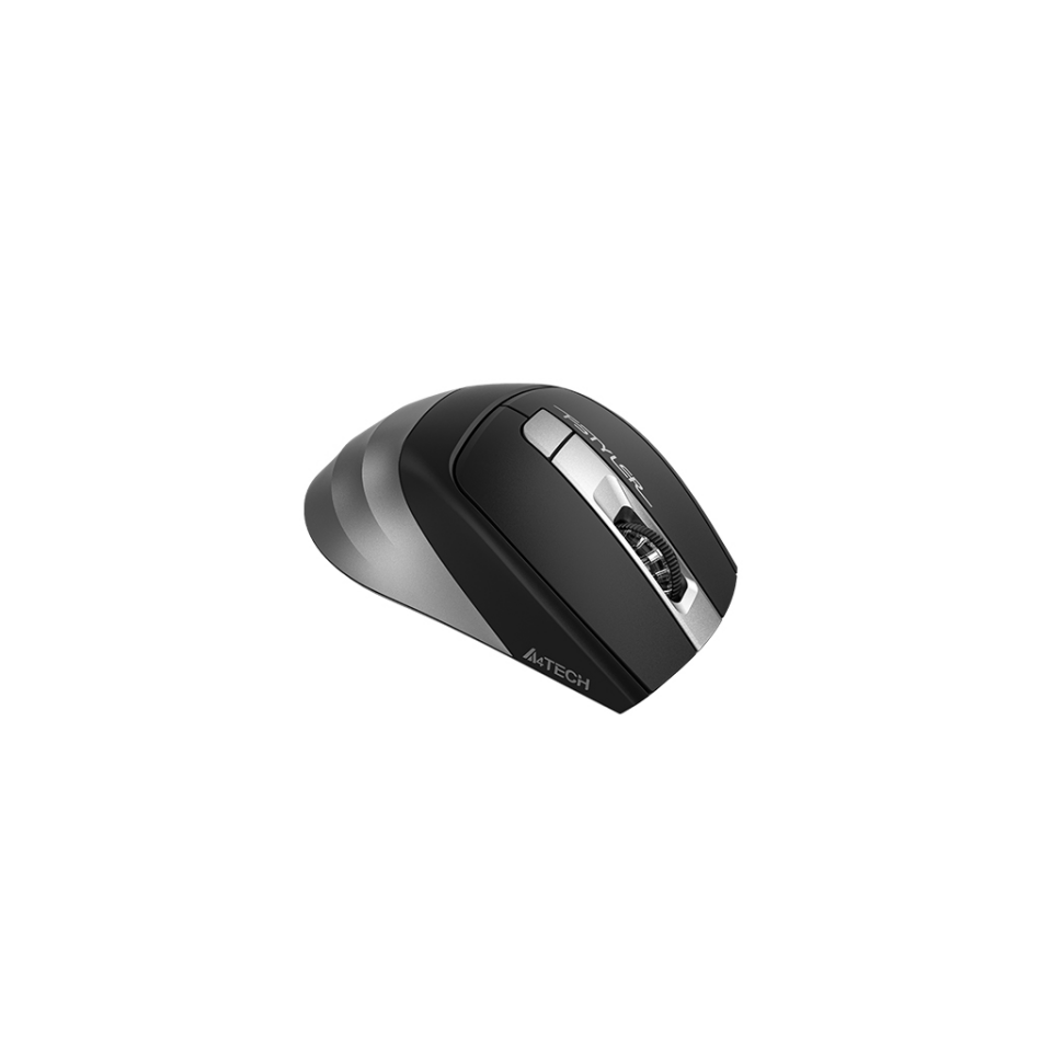 A4 TECH FB35S, Grey, FSTYLER, BLUETOOTH, 2,4Ghz Kablosuz, Optik Mouse, 10-15Metre, 6 Buton, Nano Alıcı