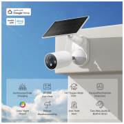 TP-LINK Tapo TC85 KIT (C425 KIT), 2K QHD, 4,0Mpix, Dış Mekan, IP66, WiFi, 15Mt. Renkli Gece Görüşü, İki Yönlü Ses, Yapay Zeka Destekli, Güneş Enerjili Güvenlik Kamerası Kiti