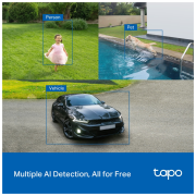 TP-LINK Tapo TC85 KIT (C425 KIT), 2K QHD, 4,0Mpix, Dış Mekan, IP66, WiFi, 15Mt. Renkli Gece Görüşü, İki Yönlü Ses, Yapay Zeka Destekli, Güneş Enerjili Güvenlik Kamerası Kiti