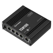 TELTONİKA TSW100 4 PORT 10/100/1000 4 PORT POE 1 PORT UPLINK 120W YONETILEMEZ ENDÜSTRİYEL SWITCH