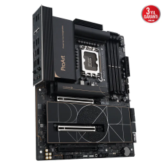 ASUS PROART Z890-CREATOR WIFI, 9066MHz OC, 4xDDR5 5x M.2, HDMI, DP, Type-C, Wi-Fi 7, Bluetooth 5.4, Intel Core Ultra CPU(Seri 2), LGA1851 Soket, Anakart