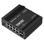 TELTONİKA TSW202 8 PORT 10/100/1000 8 PORT POE 2 X SFP 240 WATT L2 YÖNETİLEBİLİR ENDÜSTRİYEL SWITCH