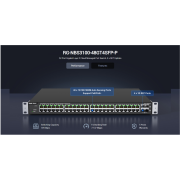 RUIJIE REYEE RG-NBS3100-48GT4SFP-P  48 Port  GigaBit PoE,  370W, 4Port SFP, L2 Yönetilebilir Switch  Metal Kasa